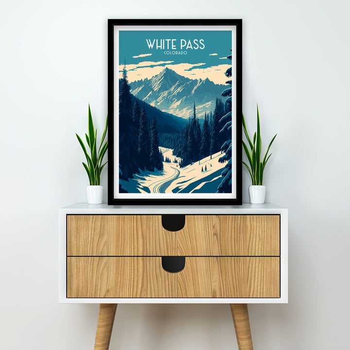 White Pass Colorado Travel Poster Travel Poster