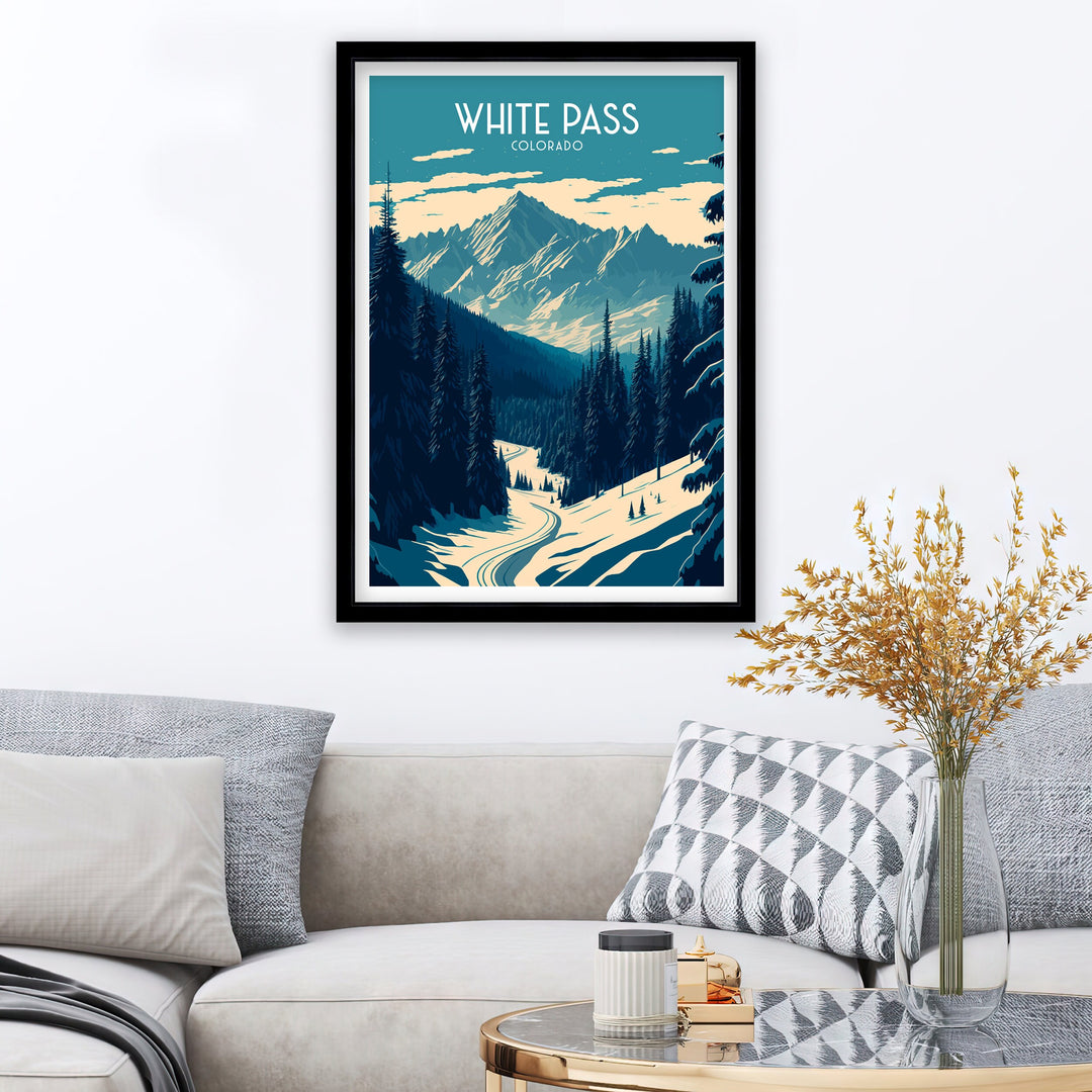 White Pass Colorado Travel Poster Travel Poster