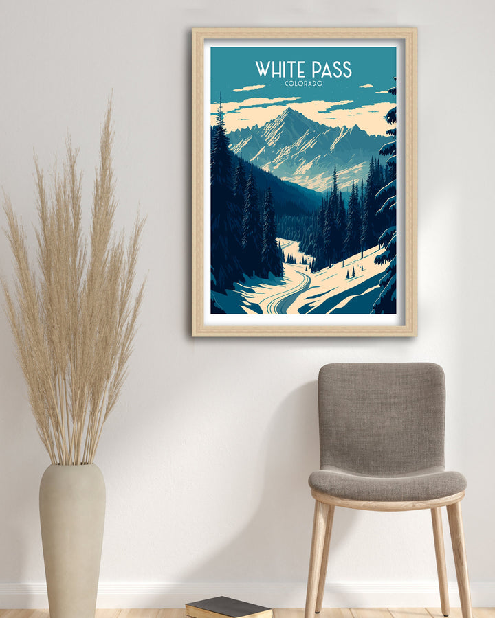 White Pass Colorado Travel Poster Travel Poster