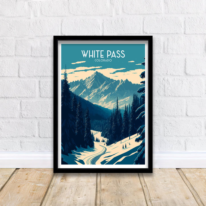 White Pass Colorado Travel Poster Travel Poster