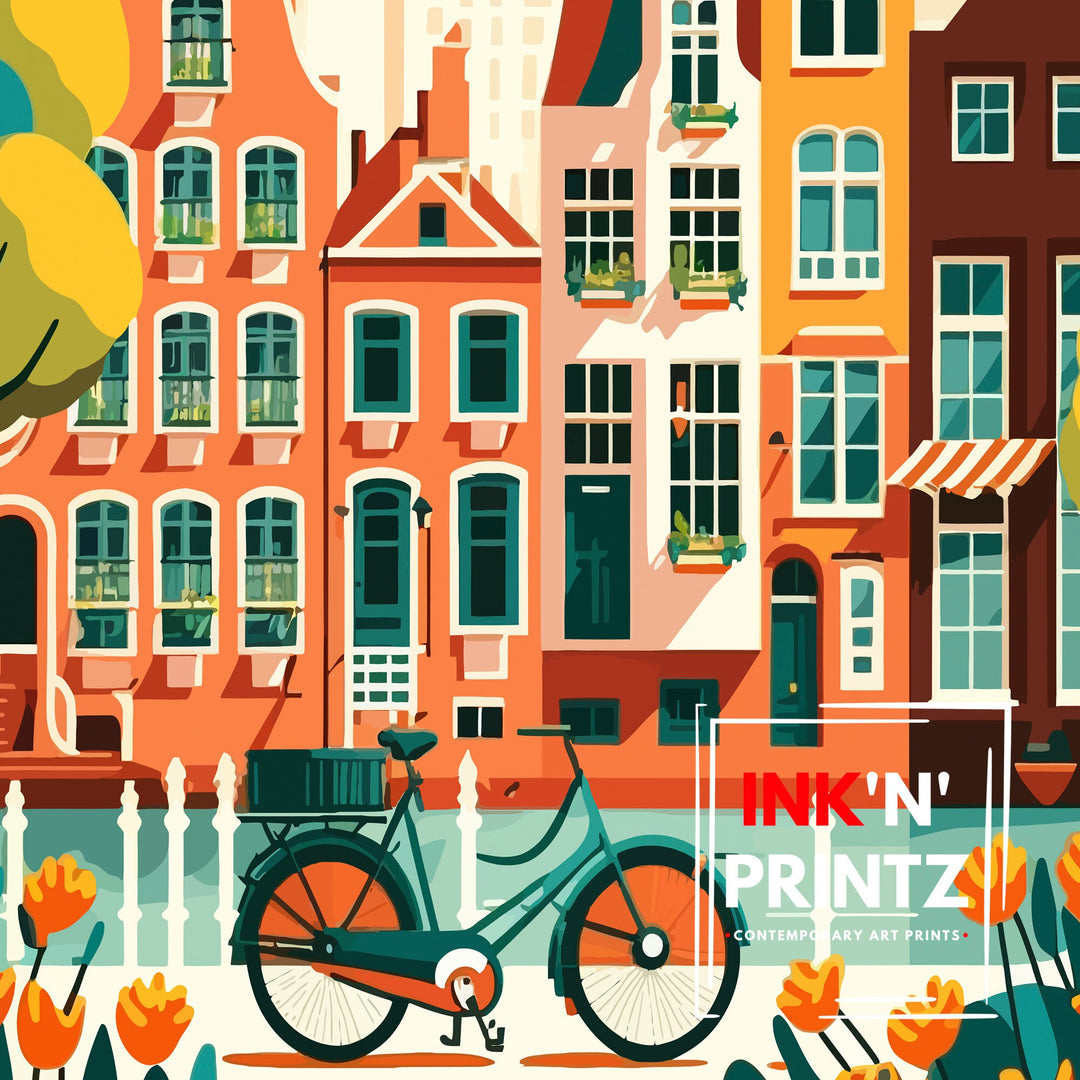 Amsterdam Art Poster