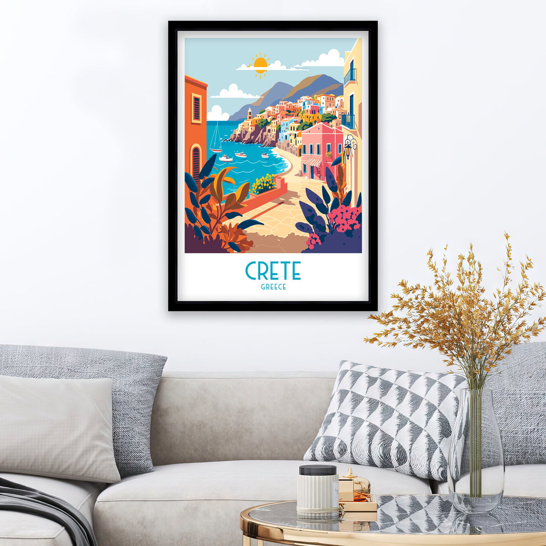 Crete Travel Poster