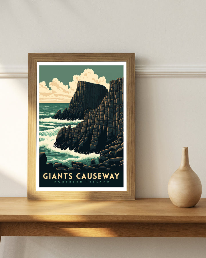 Giants Causeway Travel Poster