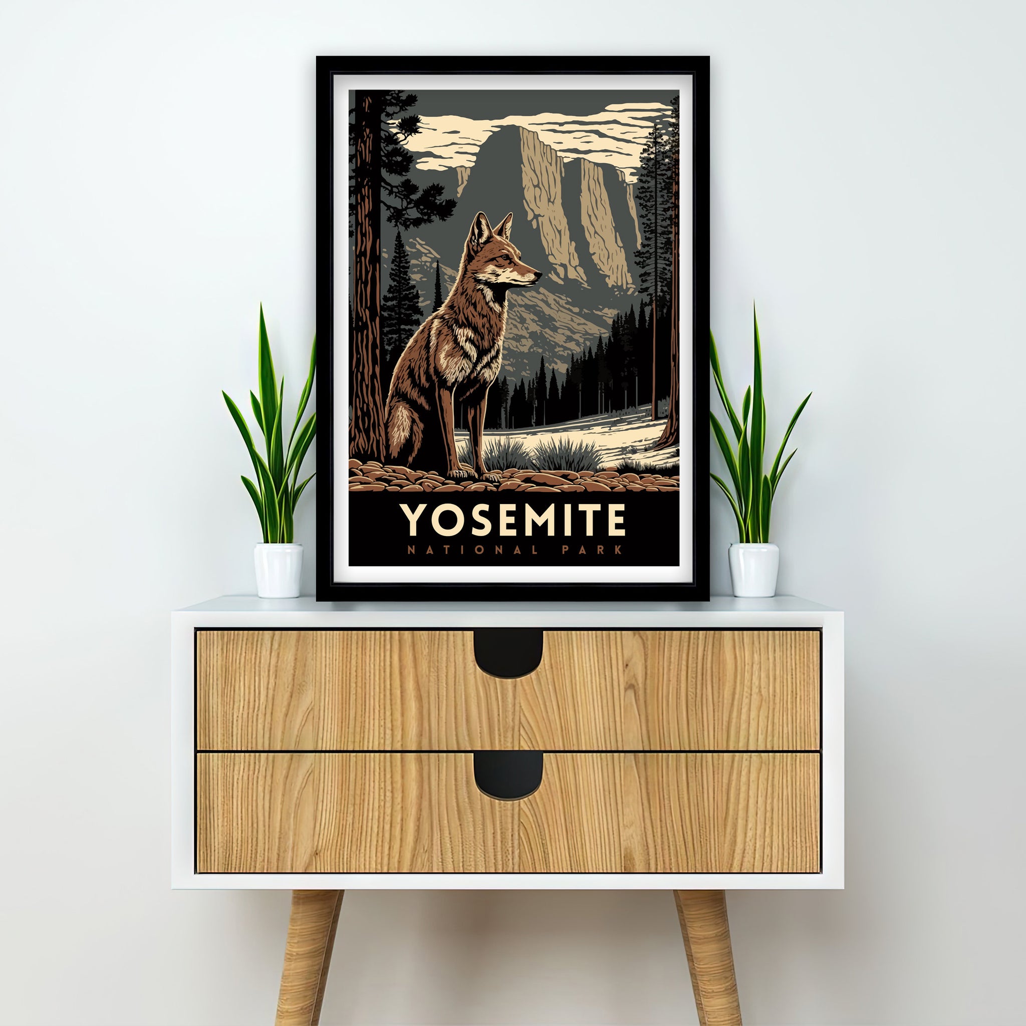 Yosemite National Park Art Print | Adventure Travel Poster
