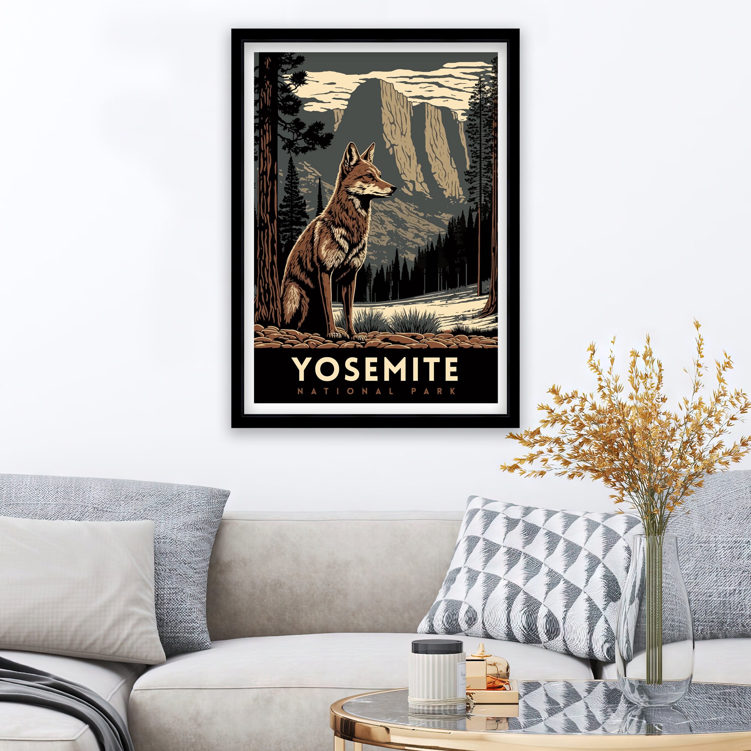 Yosemite National Park Art Print | Adventure Travel Poster