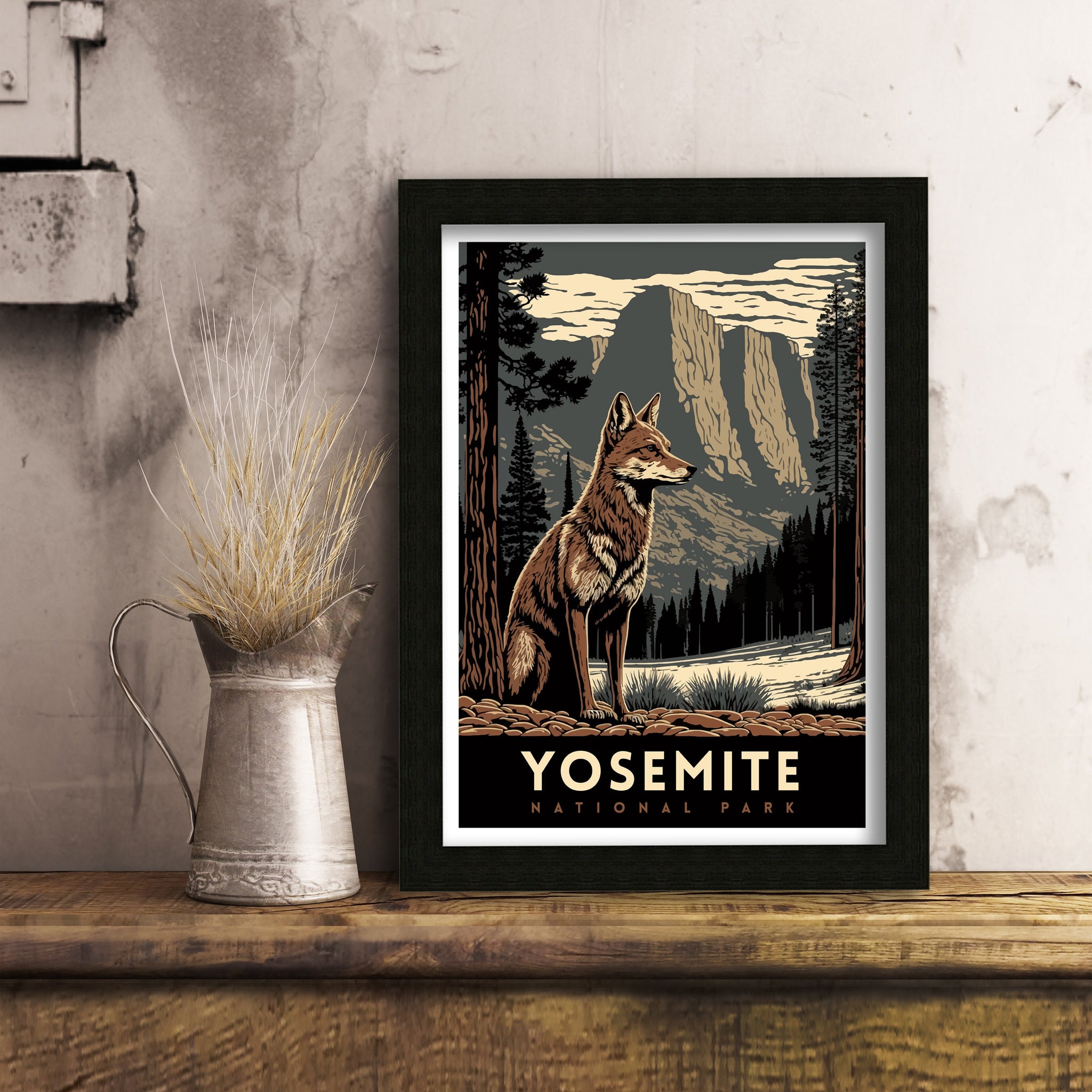 Yosemite National Park Art Print | Adventure Travel Poster