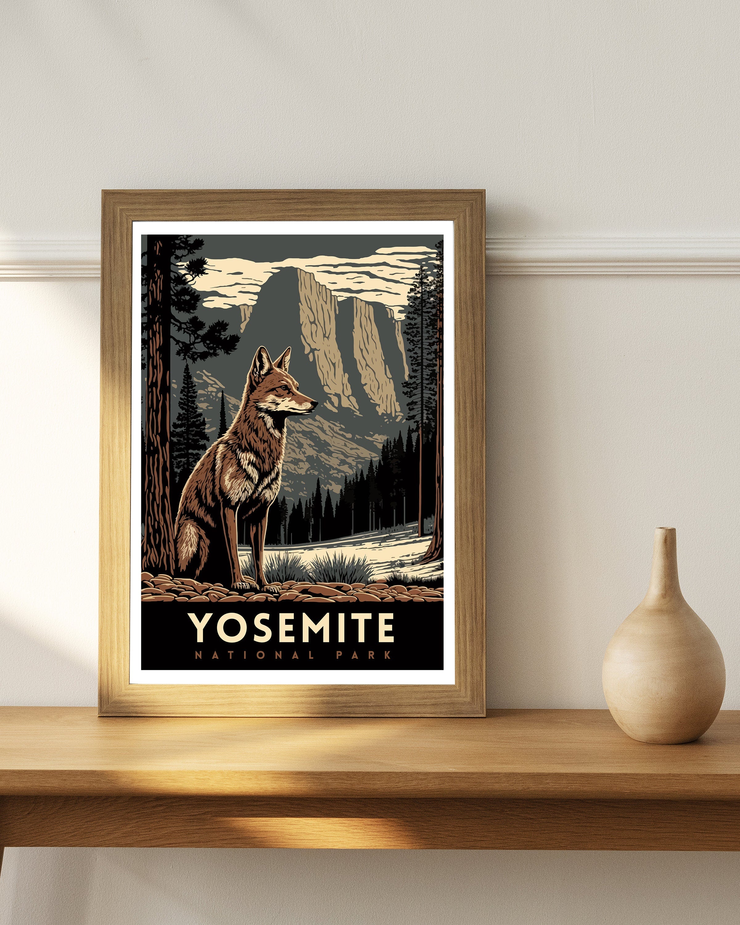 Yosemite National Park Art Print | Adventure Travel Poster