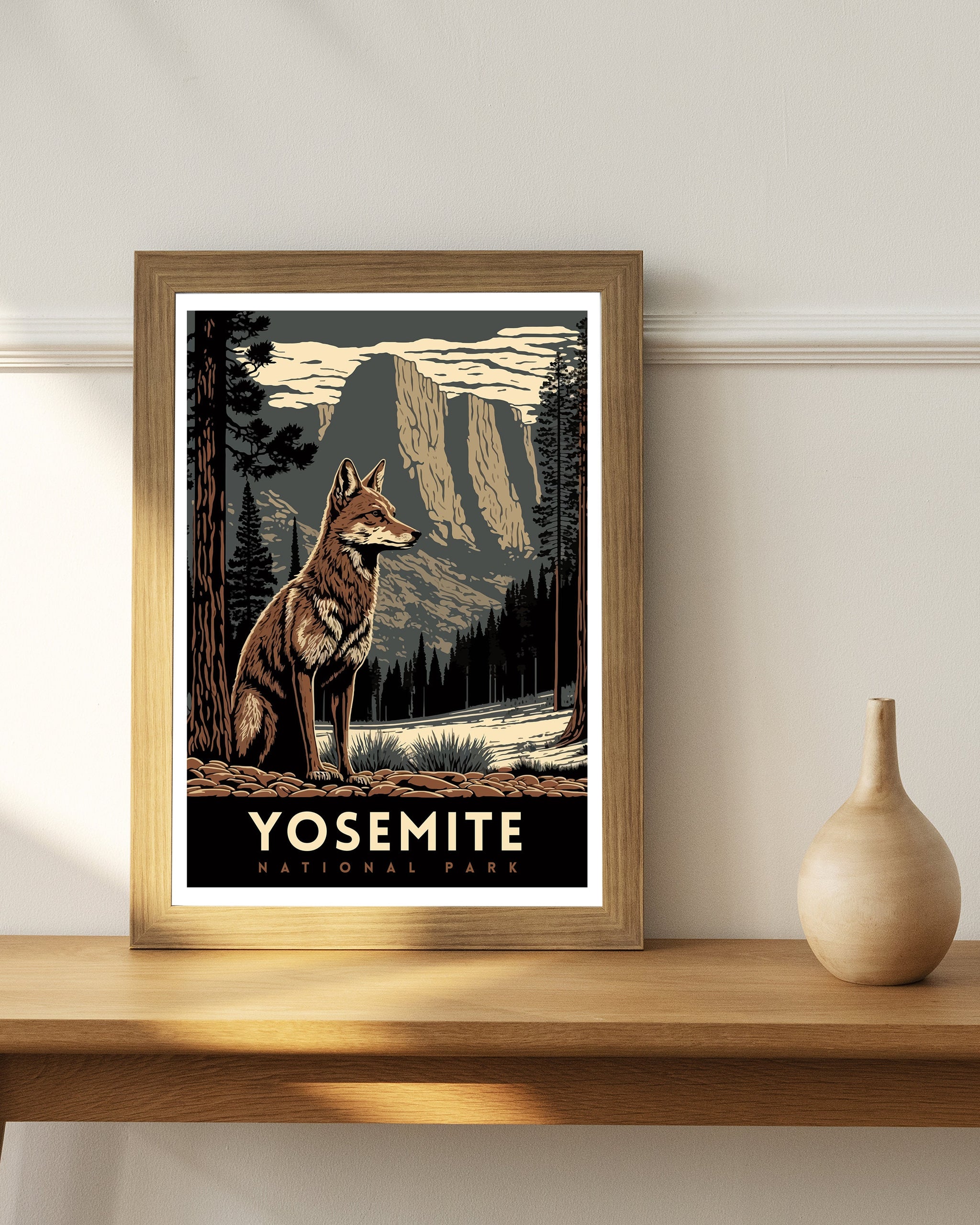 Yosemite National Park Art Print | Adventure Travel Poster