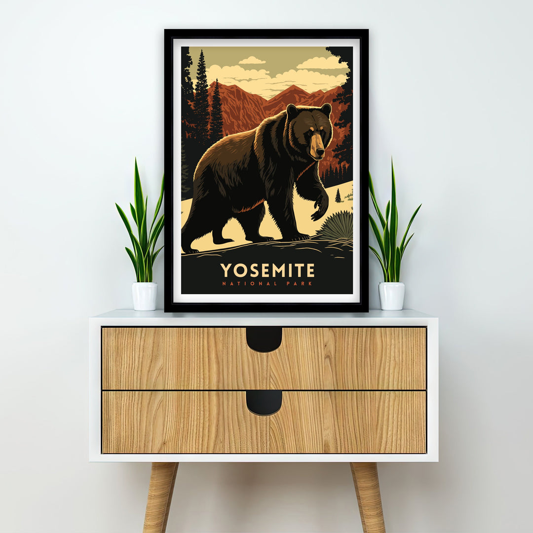 Yosemite National Park Travel Poster