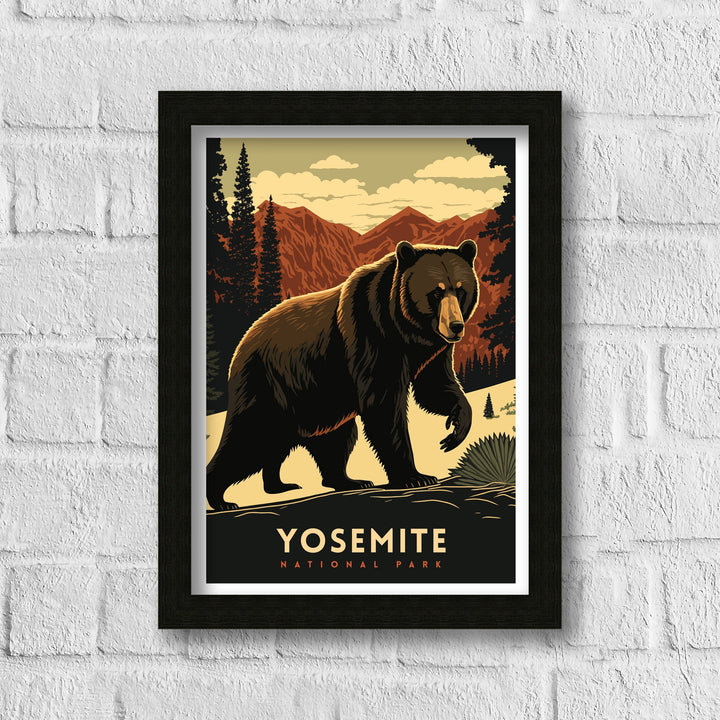 Yosemite National Park Travel Poster