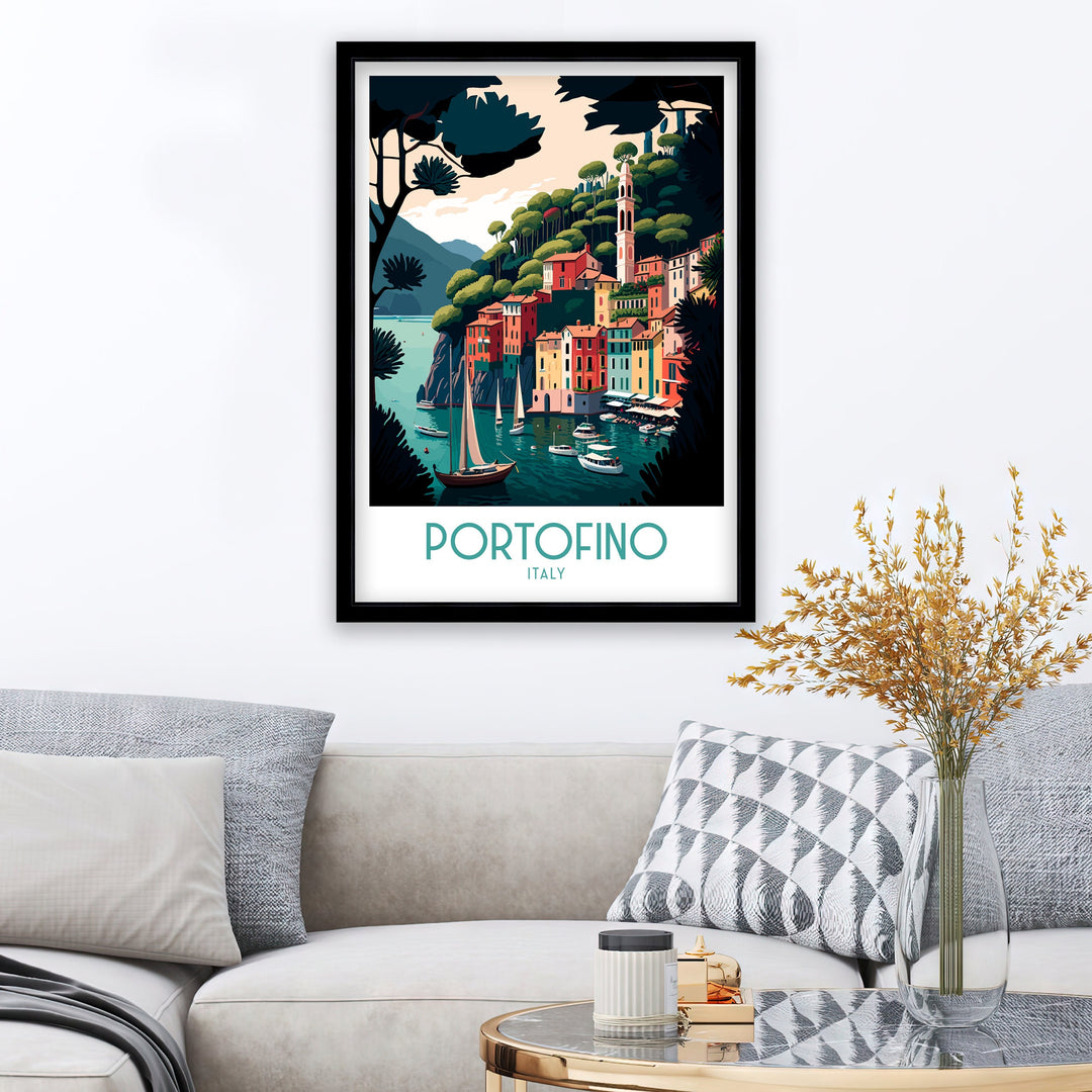 Portofino Travel Poster Portofino