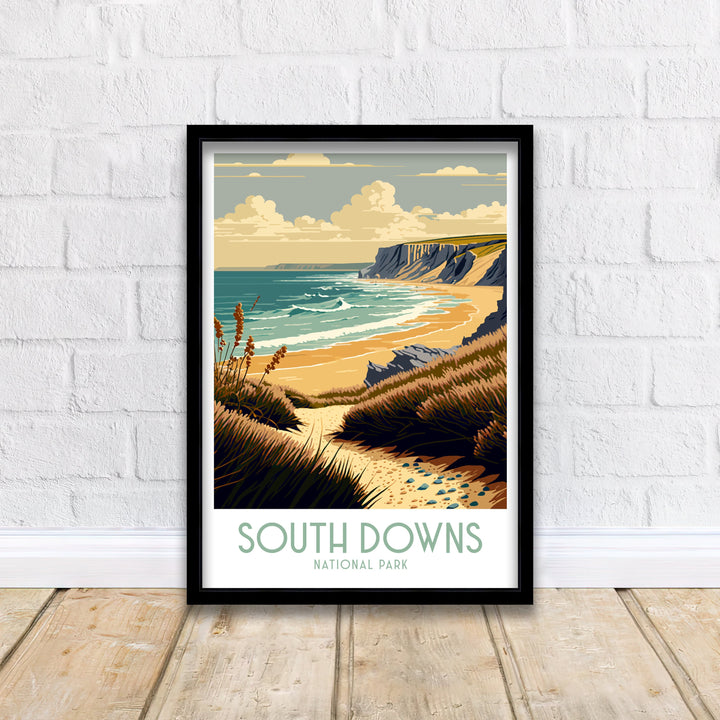 South Downs Travel Poster