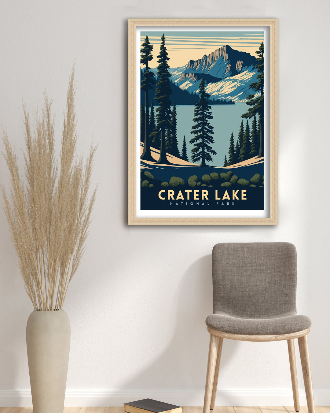 Crater Lake Travel Poster