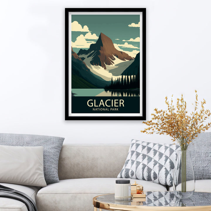 Glacier National Park Travel Poster