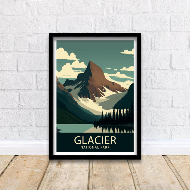 Glacier National Park Travel Poster