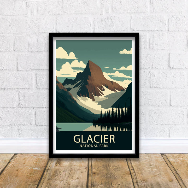 Glacier National Park Travel Poster