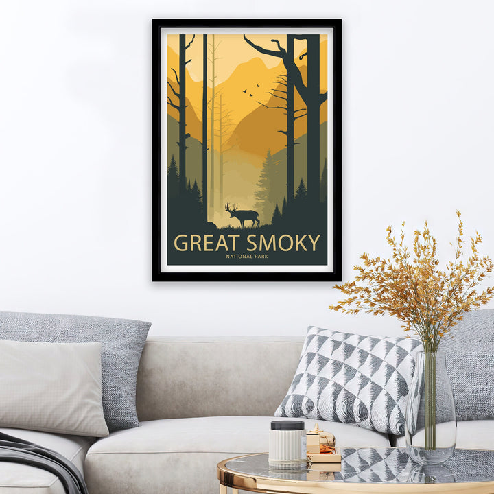 Great Smoky Mountain Travel Poster