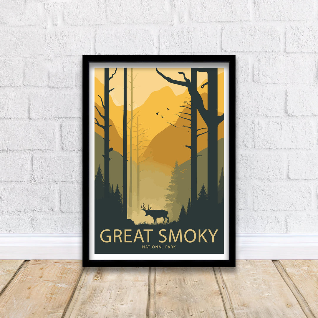 Great Smoky Mountain Travel Poster