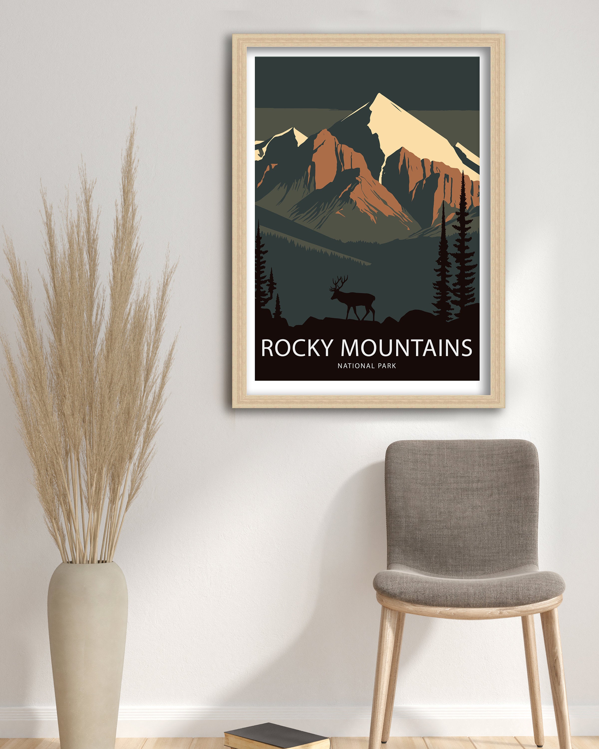 Rocky Mountains National Park Print | Colorado Travel Art