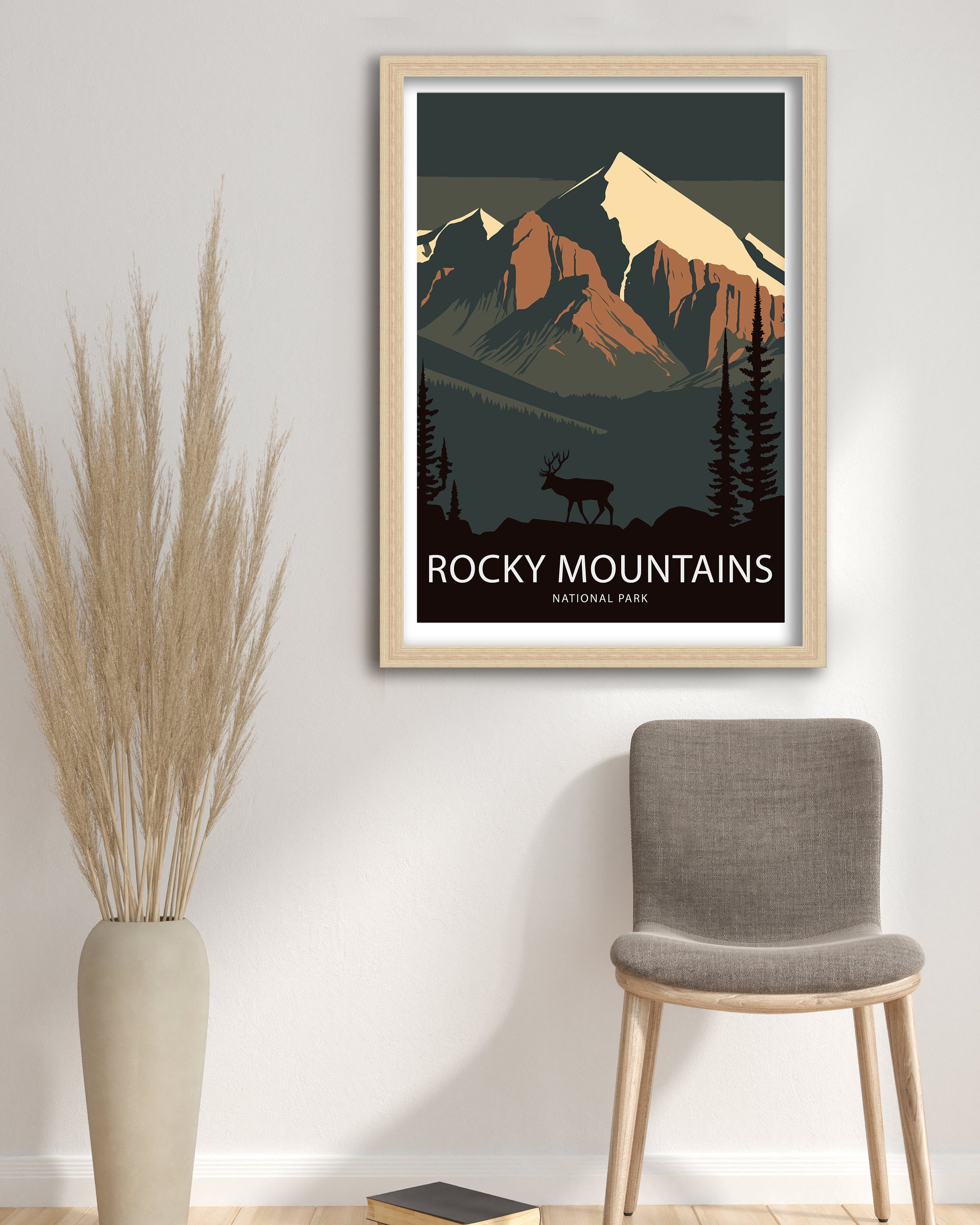 Rocky Mountains National Park Print | Colorado Travel Art