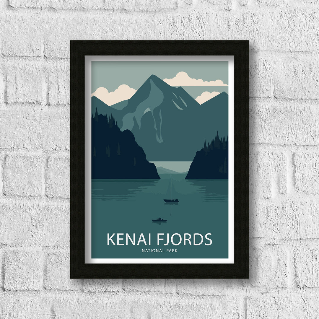 Kenai Fjords Travel Poster