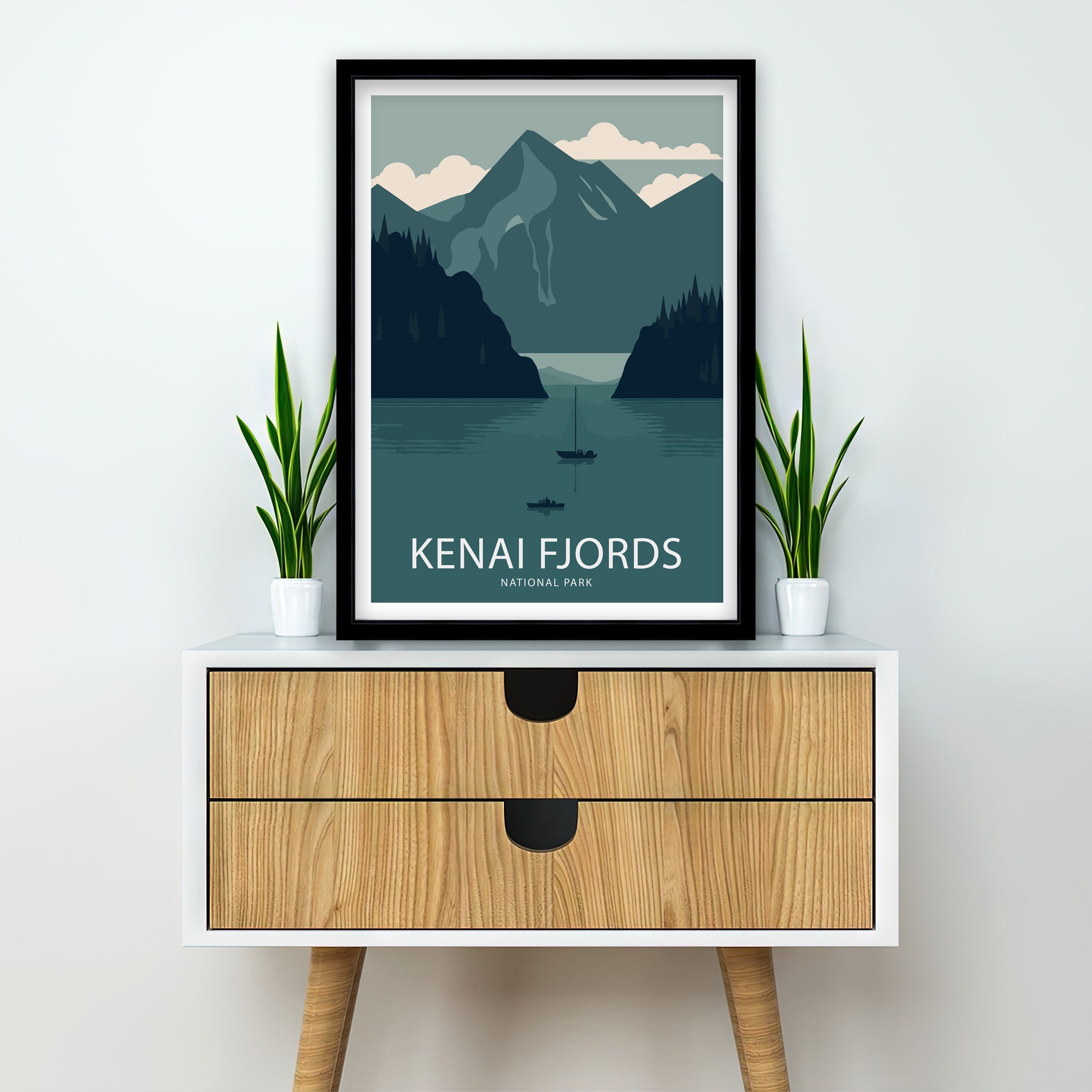 Kenai Fjords National Park Art Print | Alaska Landscape Poster