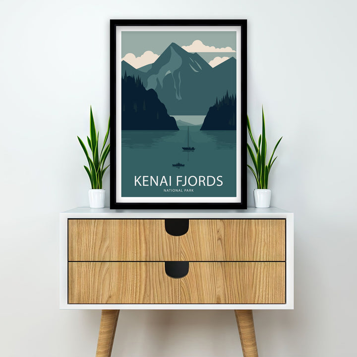 Kenai Fjords Travel Poster