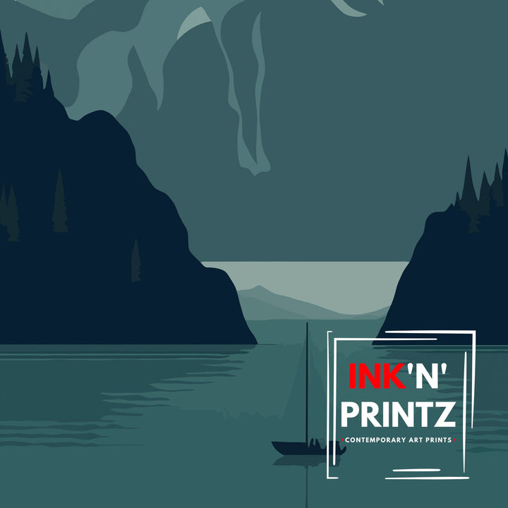 Kenai Fjords Travel Poster