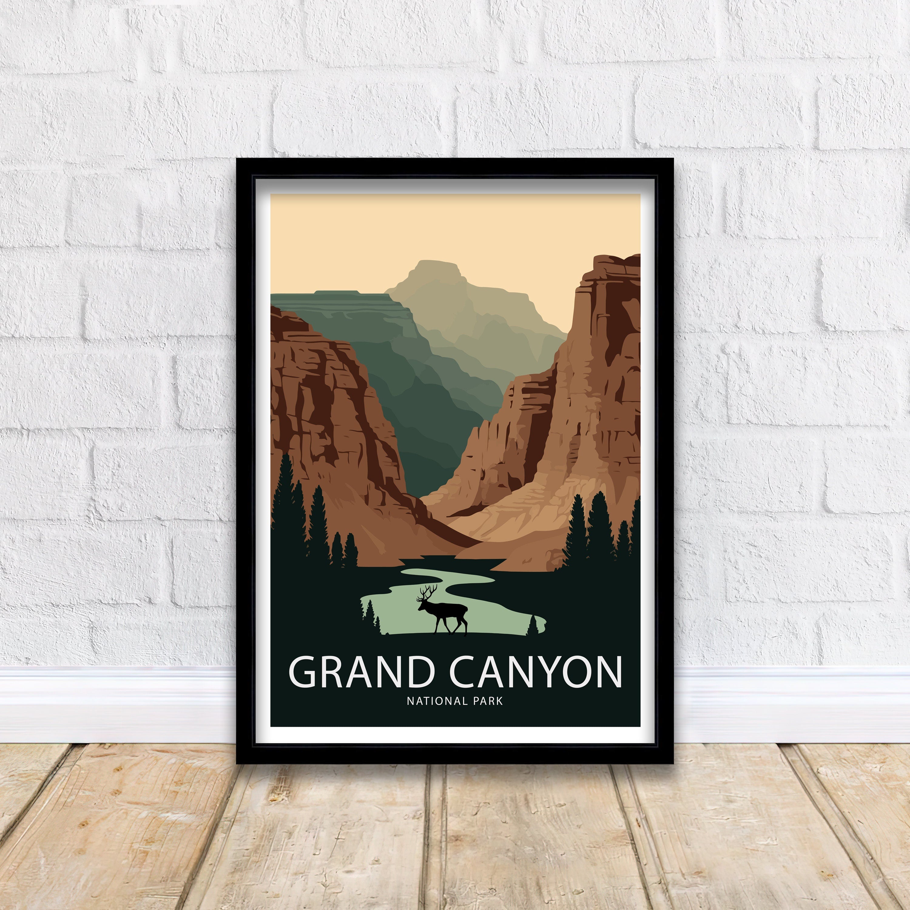 Grand Canyon National Park Travel Poster | Arizona Wall Art