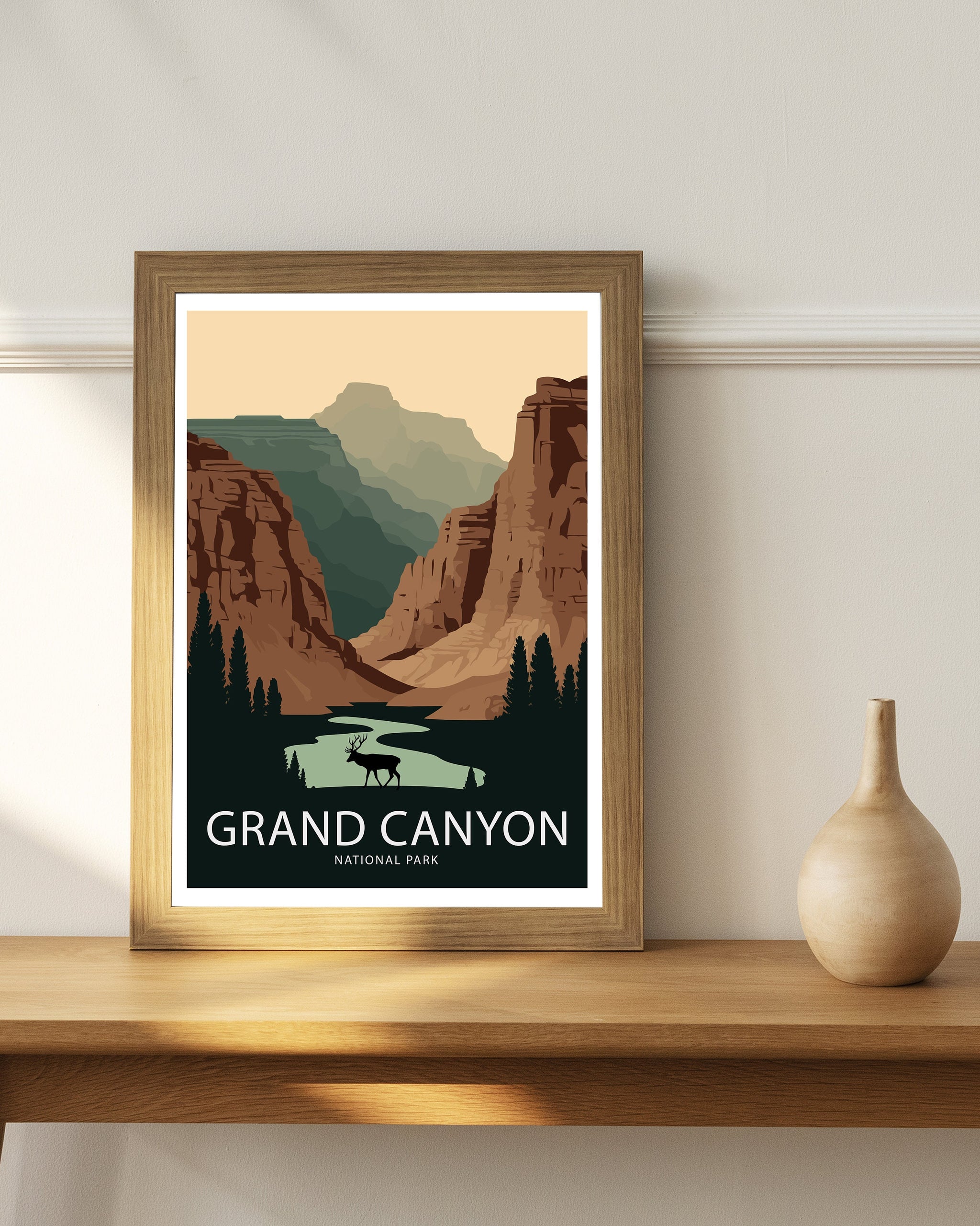 Grand Canyon National Park Travel Poster | Arizona Wall Art