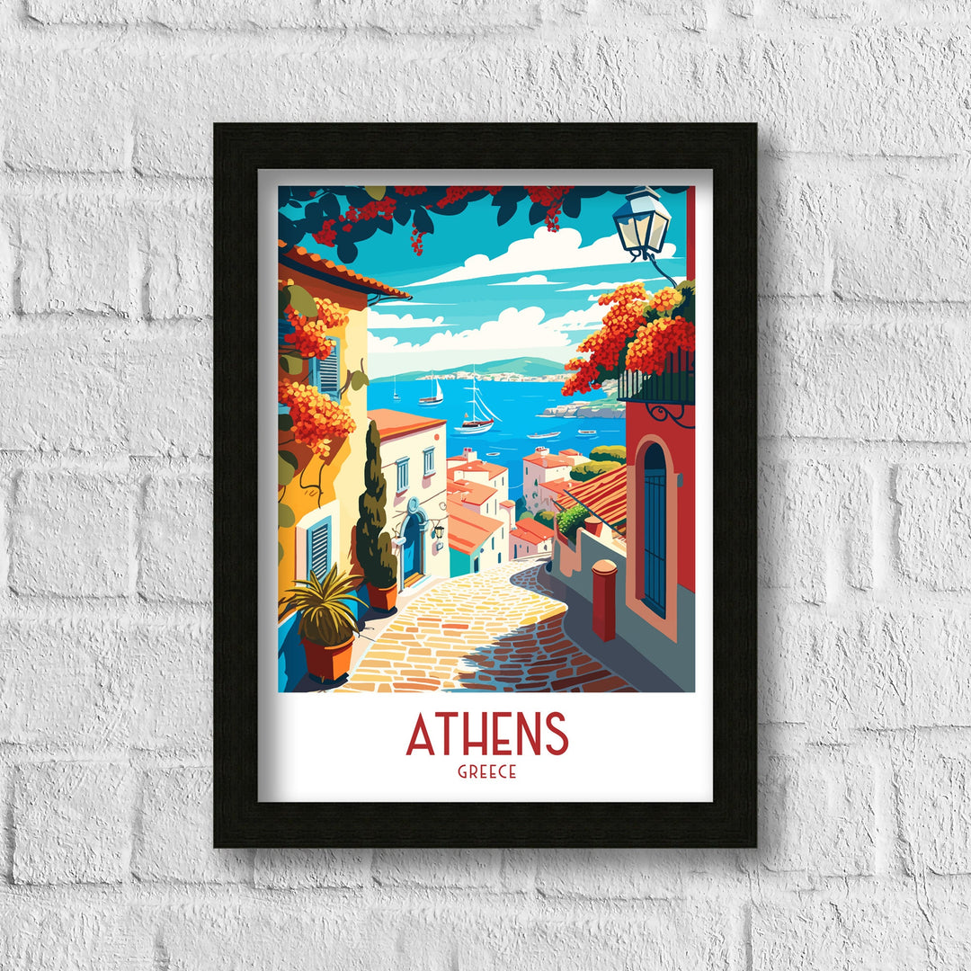 Athens Travel Poster