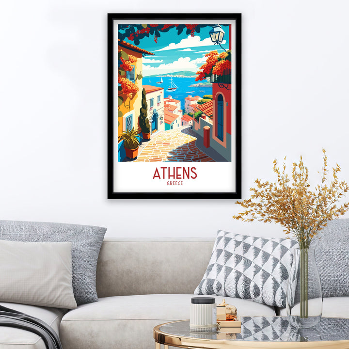 Athens Travel Poster