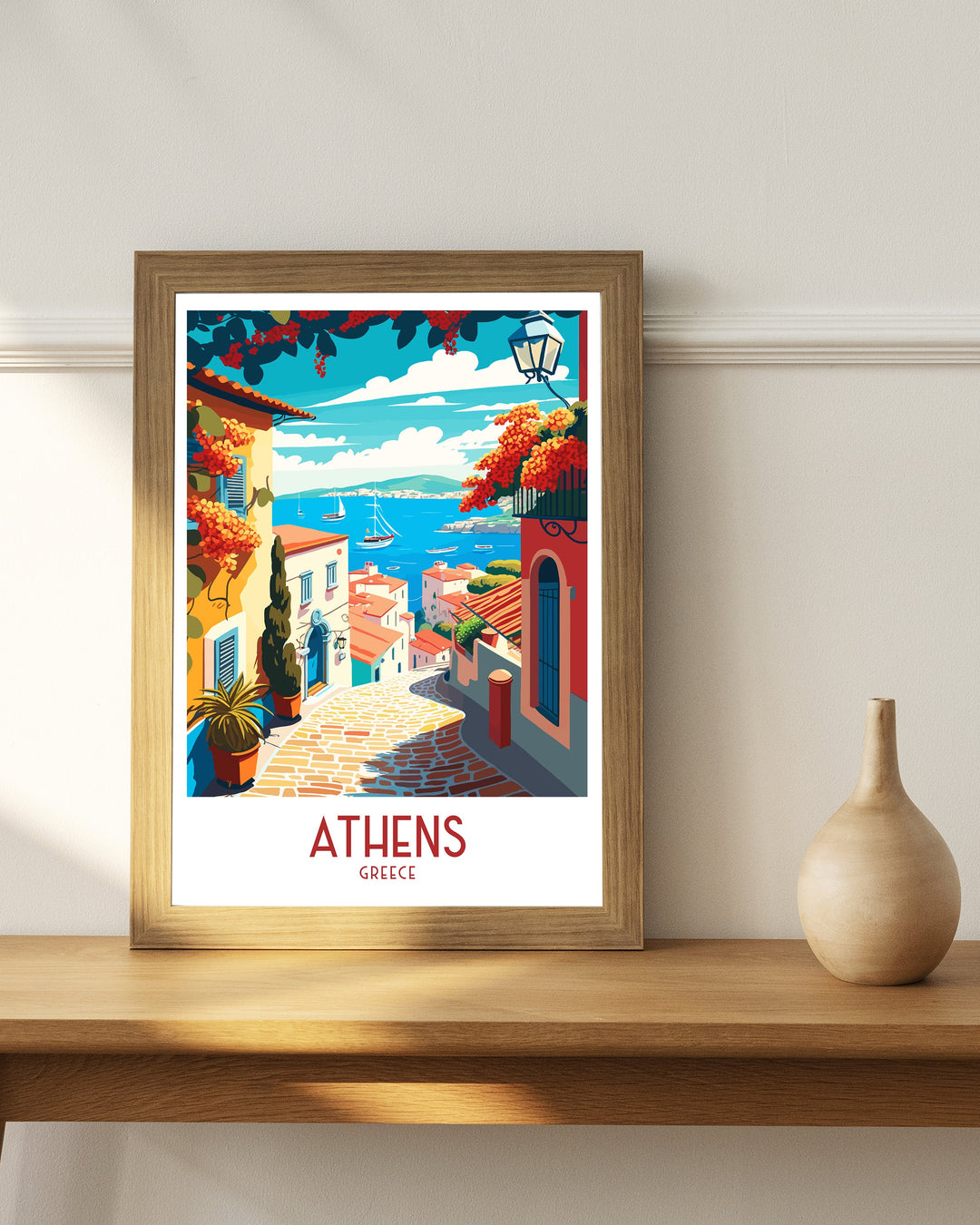 Athens Travel Poster