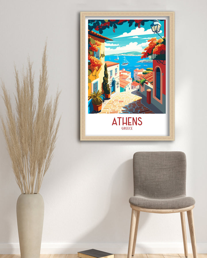 Athens Travel Poster