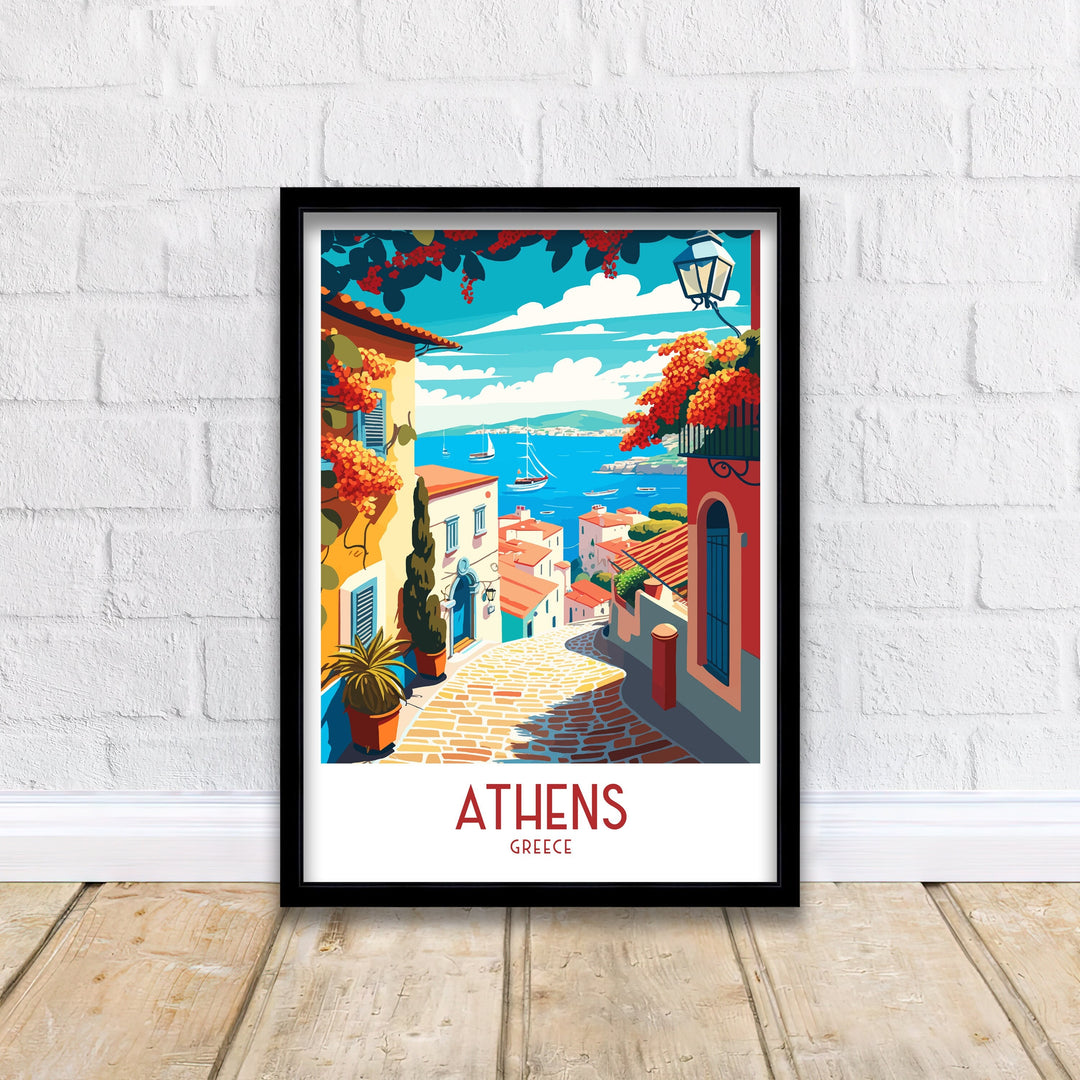 Athens Travel Poster