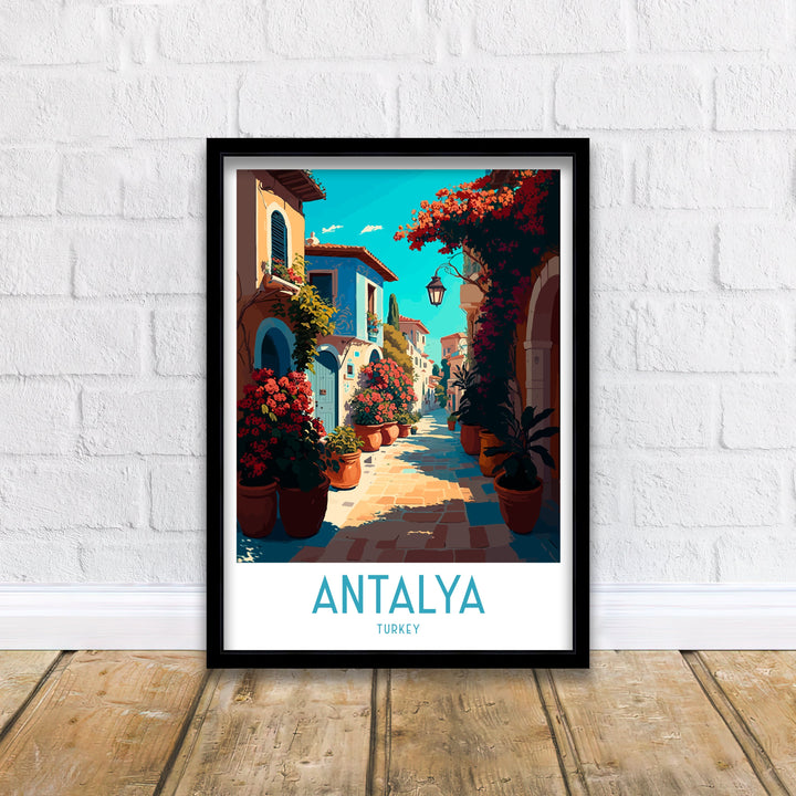 Antalya Travel Poster Antalya