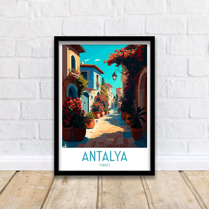 Antalya Travel Poster Antalya