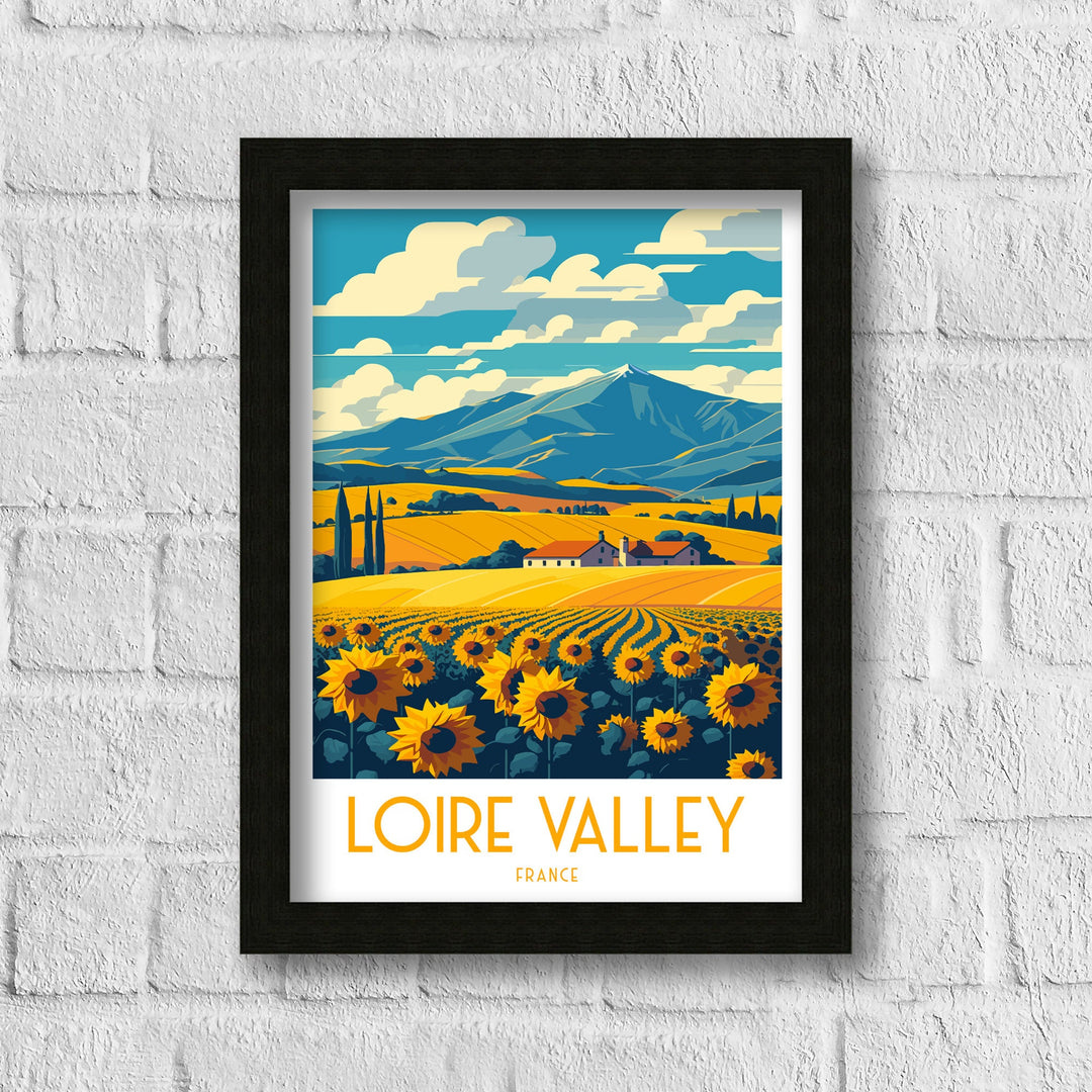 Loire Valley Travel Poster