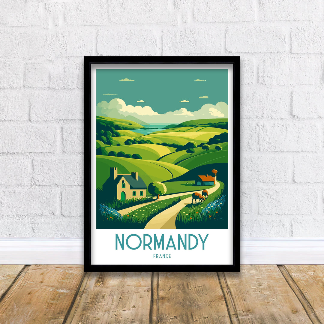 Normandy Travel Poster Normandy