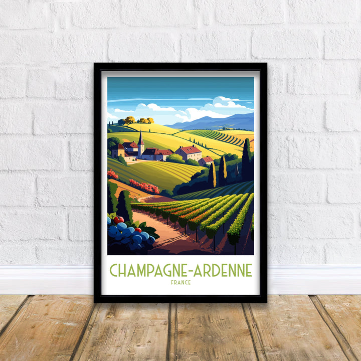 Champagne Ardenne Travel Poster Champagne Ardenne