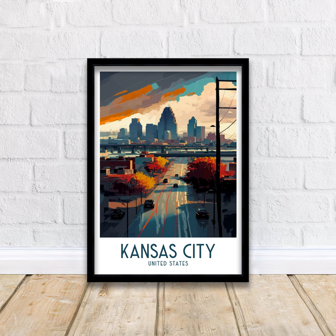 Kansas City Travel Poster