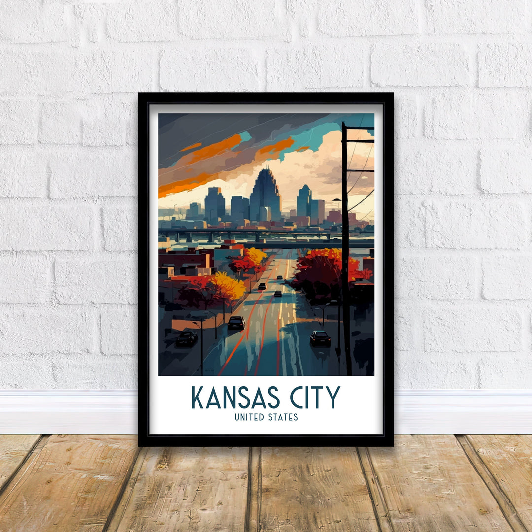 Kansas City Travel Poster