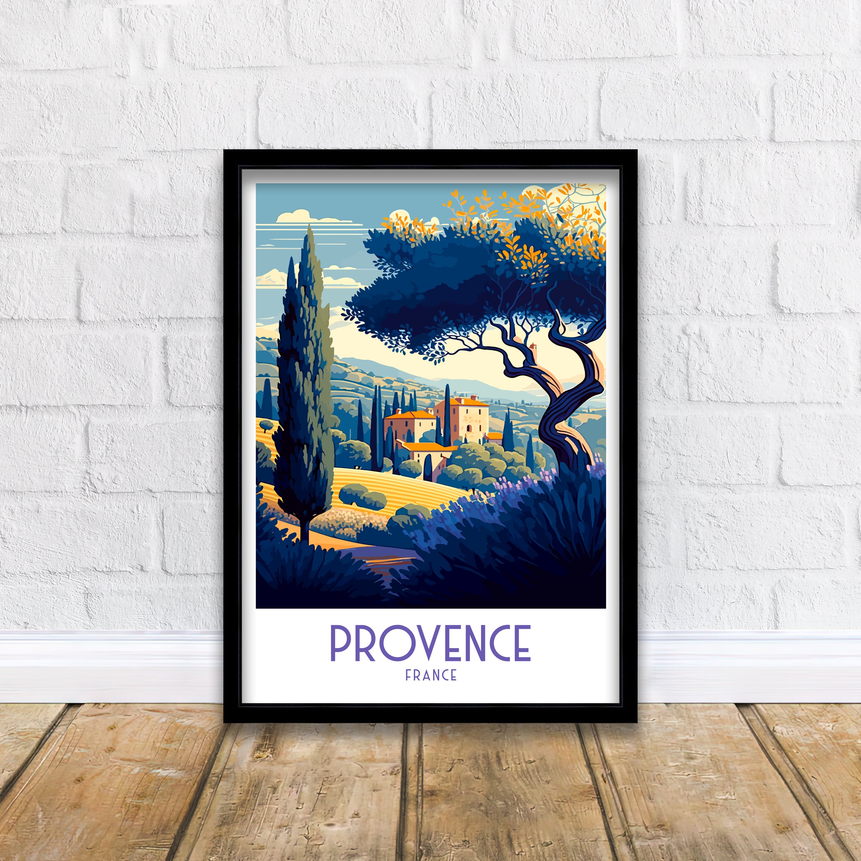 Provence France Travel Print | Landscape Wall Art