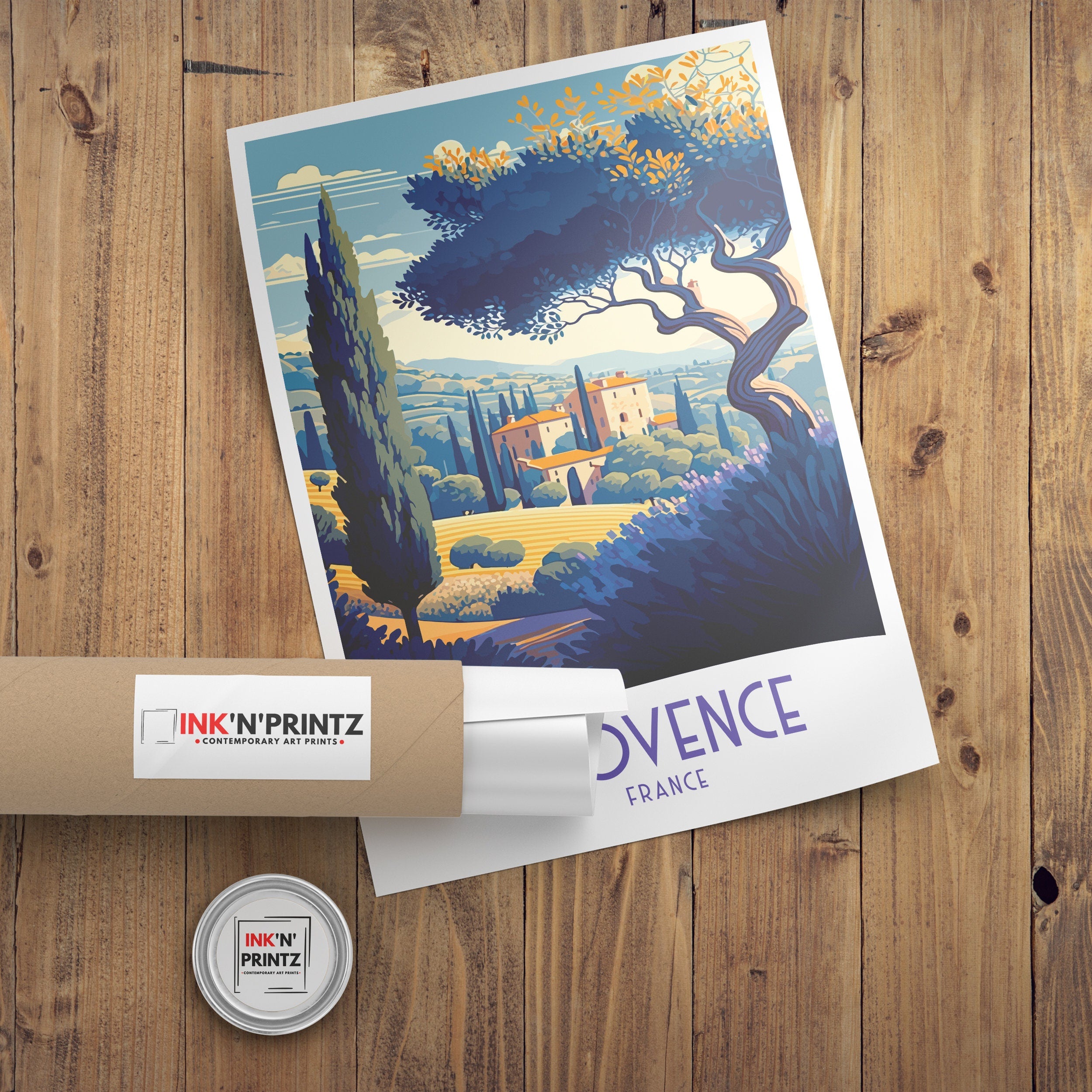 Provence France Travel Print | Landscape Wall Art