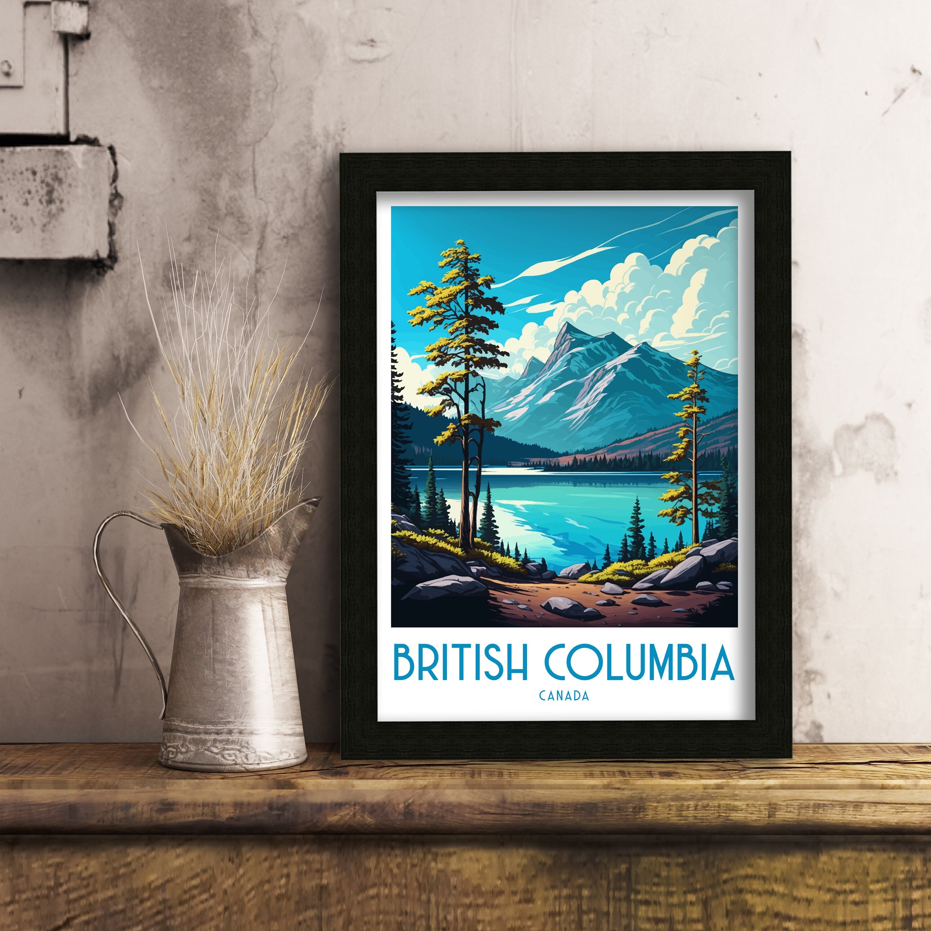 Smith Rock Oregon Travel Poster | Pacific Northwest Art Print