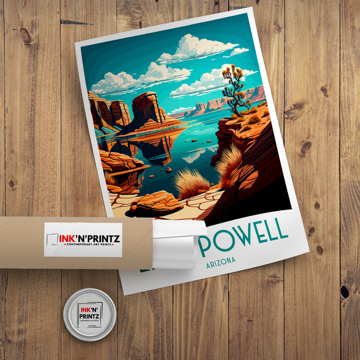 Lake Powell Arizona Travel Poster Arizona