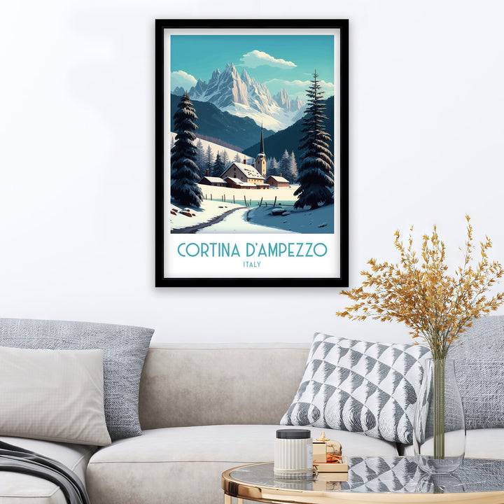 Cortina d'ampezzo Travel Poster