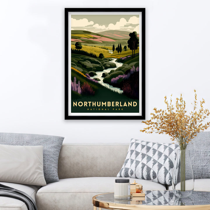 Northumberland National Park Travel Poster ,