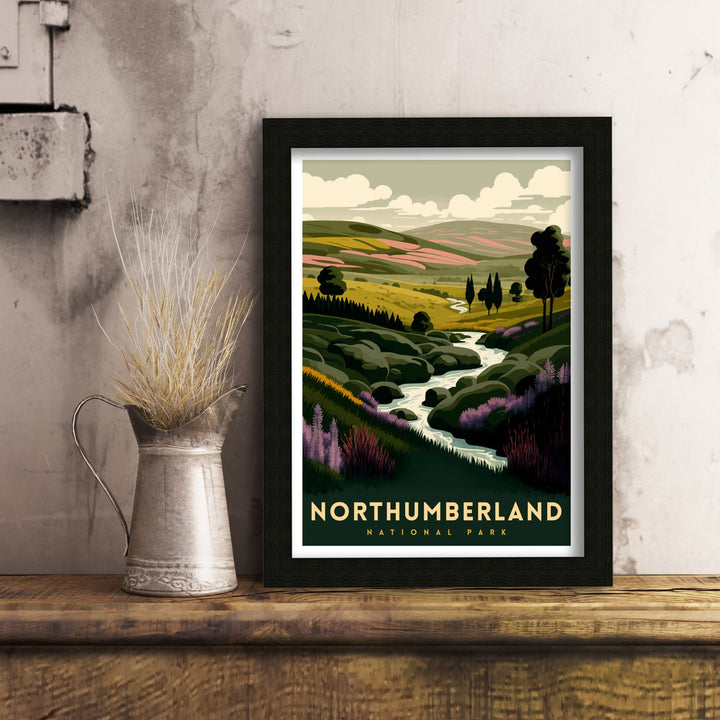 Northumberland National Park Travel Poster ,