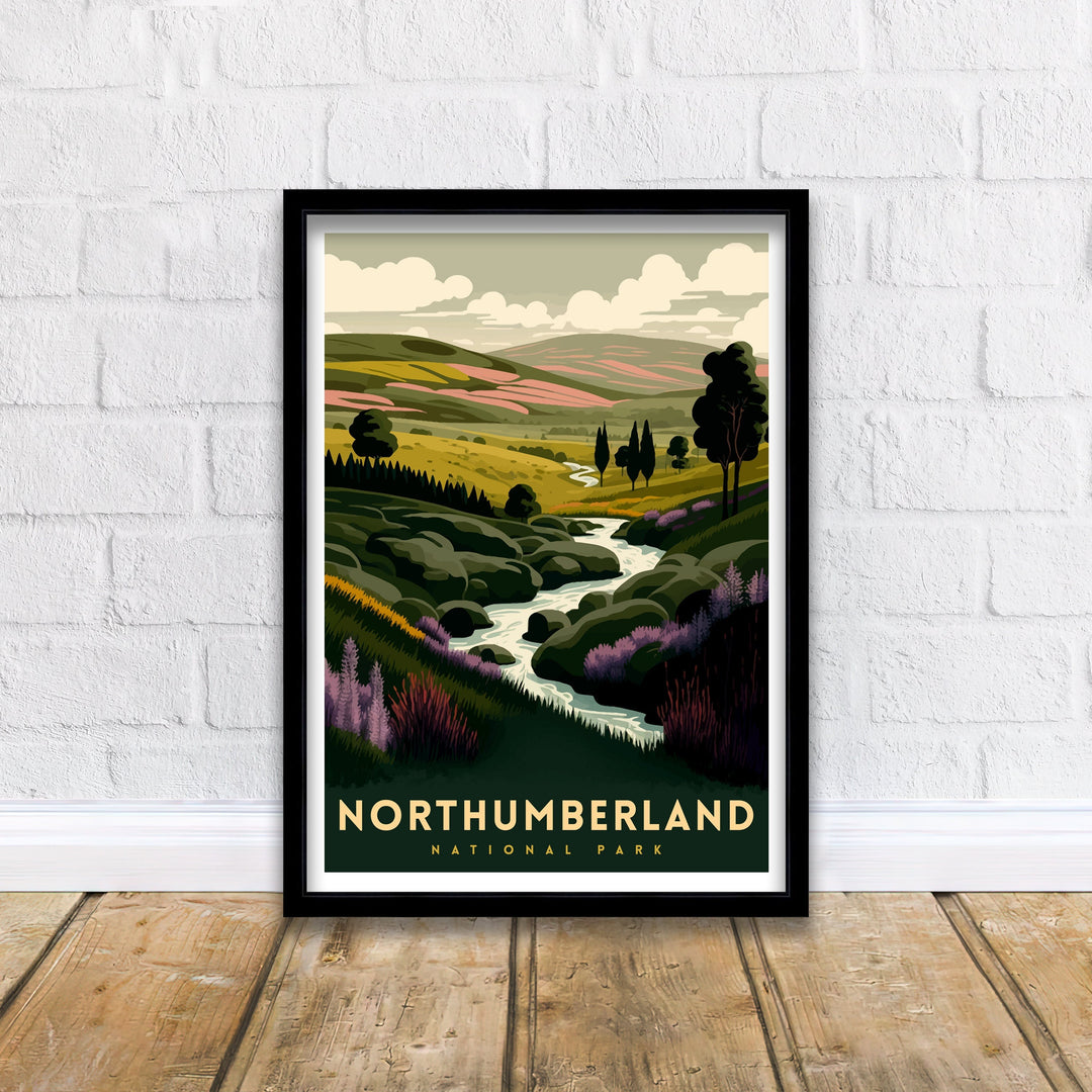 Northumberland National Park Travel Poster ,